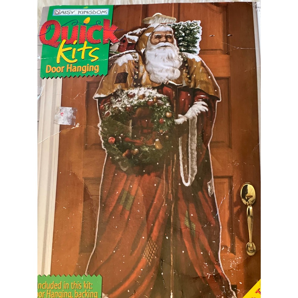 Daisy Kingdom Door Hanging Santa Fabric Quick Kit 26 X 56”